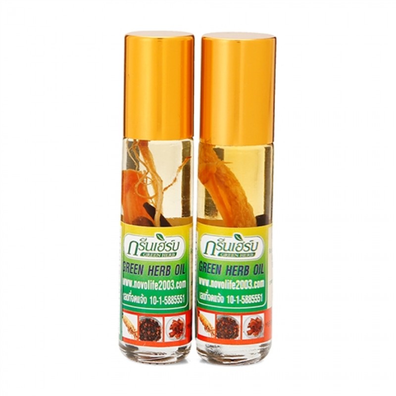 Dầu Lăn Sâm Thảo Dược Green Herb Oil 15ml - Thái Lan