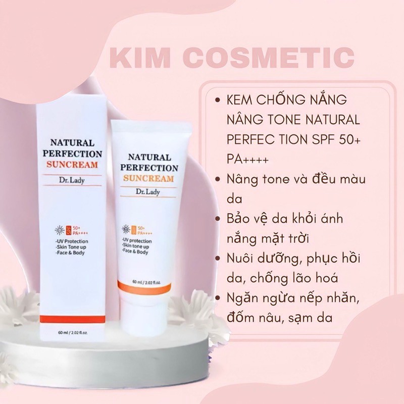 Kem Chống Nắng Dr. Lady 60ml Nâng Tone, Kiềm Dầu -  Hàn Quốc