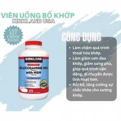 Viên Uống Bổ Khớp Kirkland 1500mg 375 Viên - Mỹ